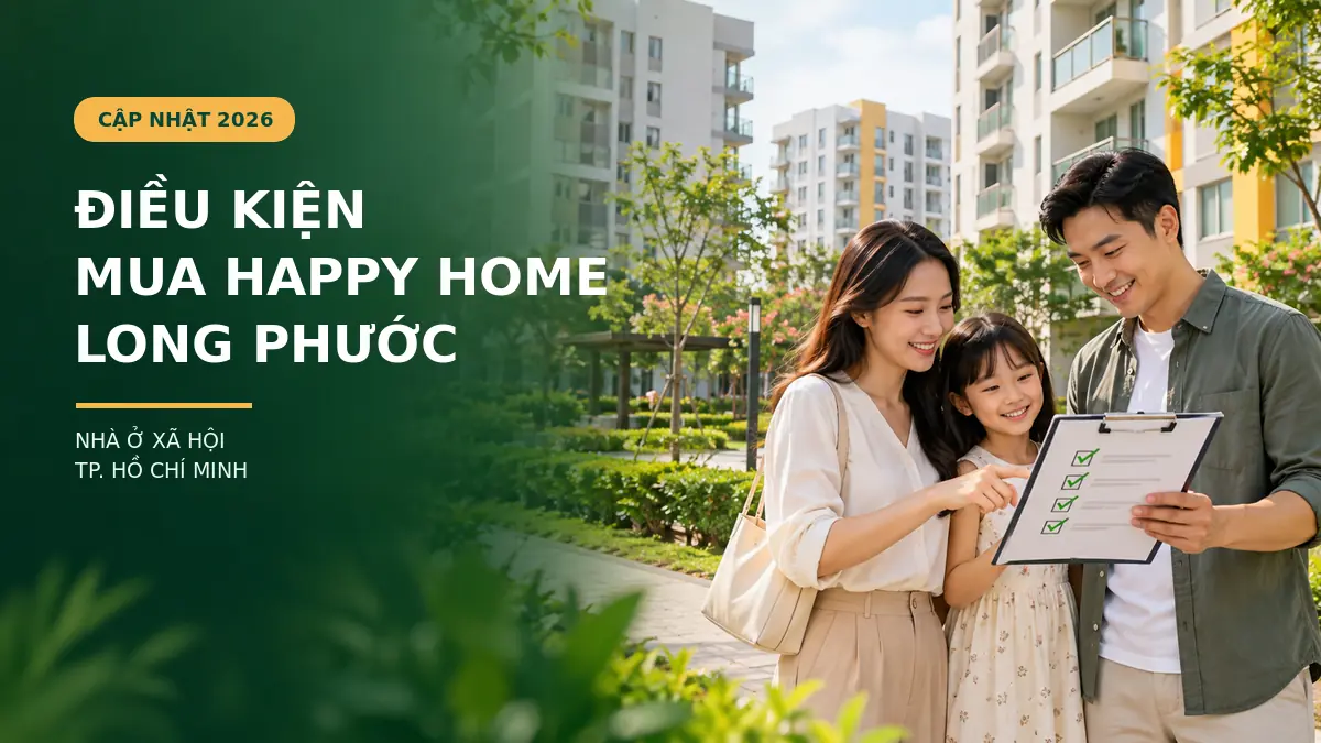 Điều kiện mua nhà ở xã hội Happy Home Long Phước